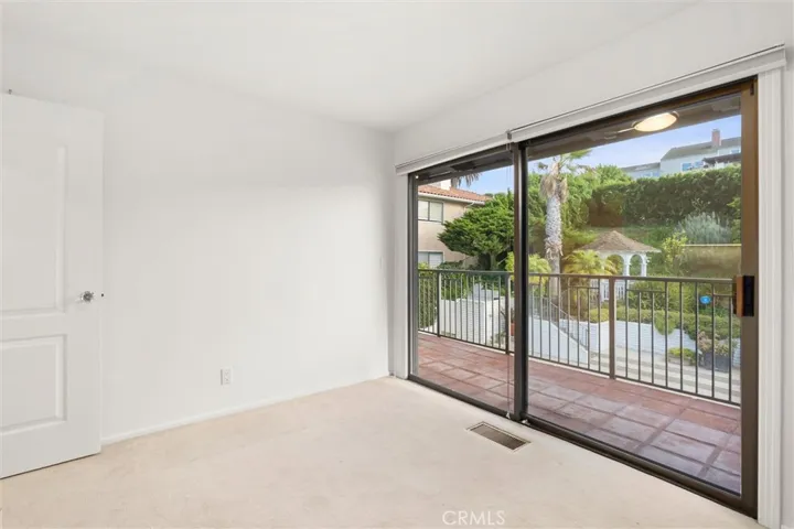 Bedroom 4 balcony overlooking yard
