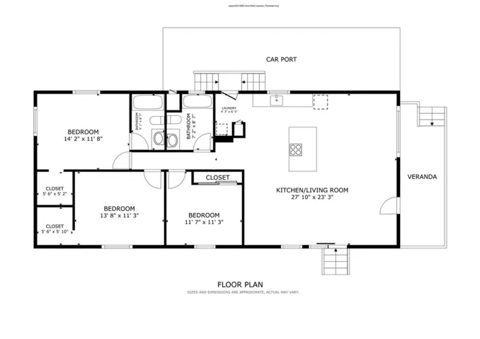 Floor plan for the property