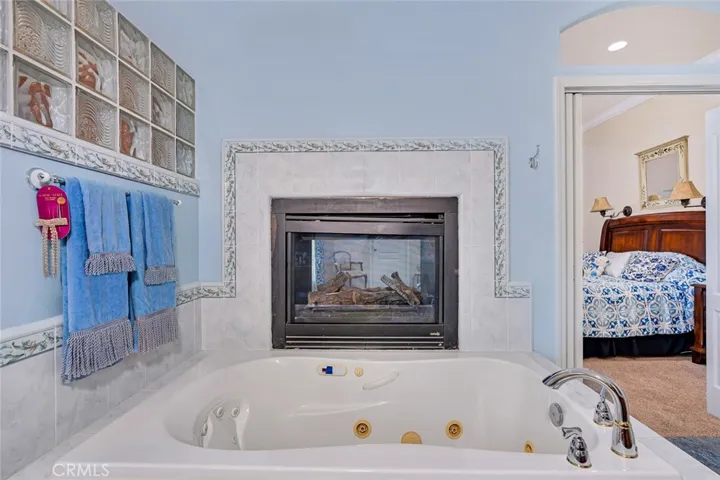 primary bedroom fire place