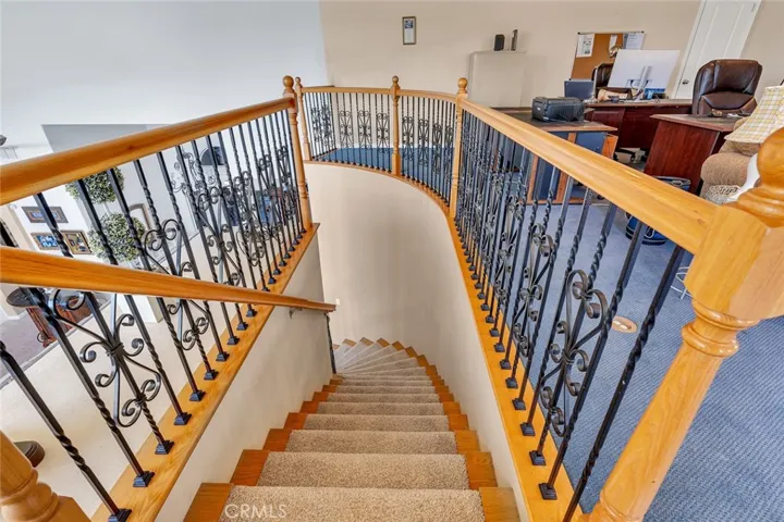 stairs to second level