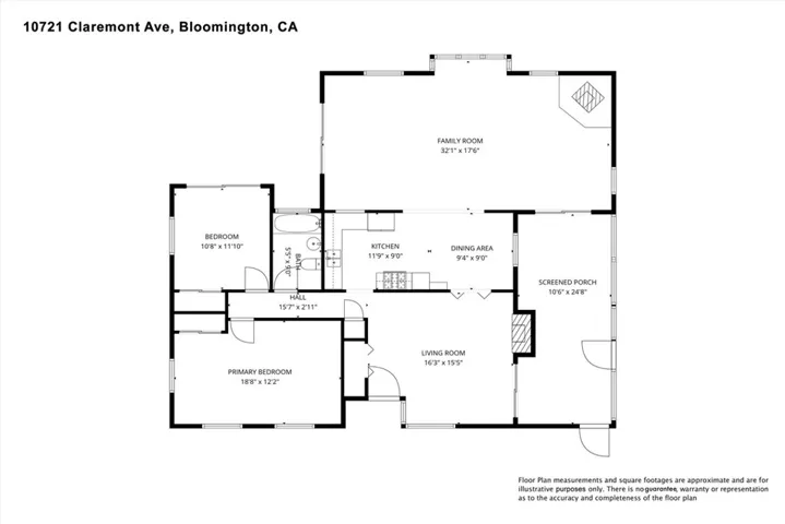10721 Claremont Avenue, Bloomington, California 92316