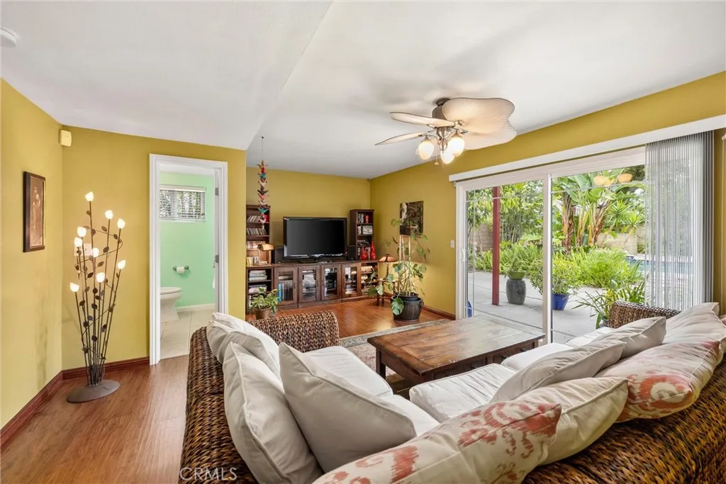 Ground Floor Family Room - Sliding door opens to patio area into the backyard