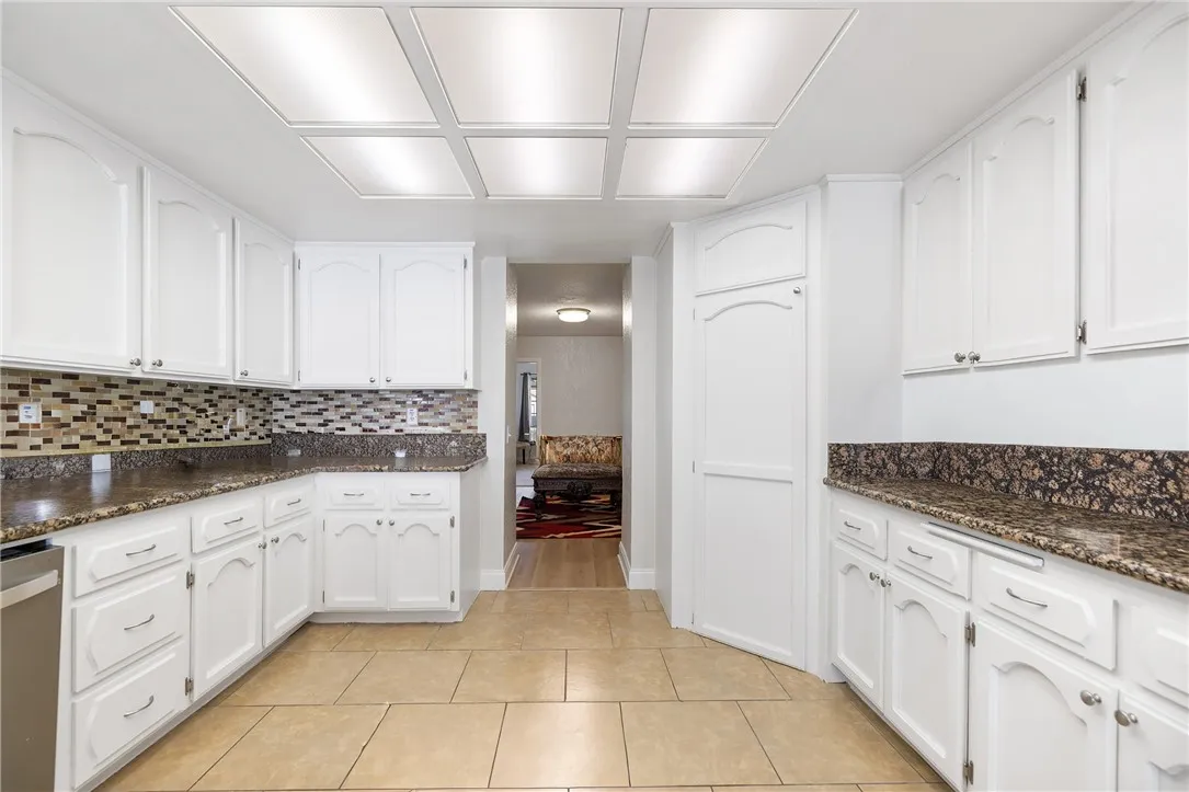 As you can see, lots of kitchen counter space. Walk in pantry on the right