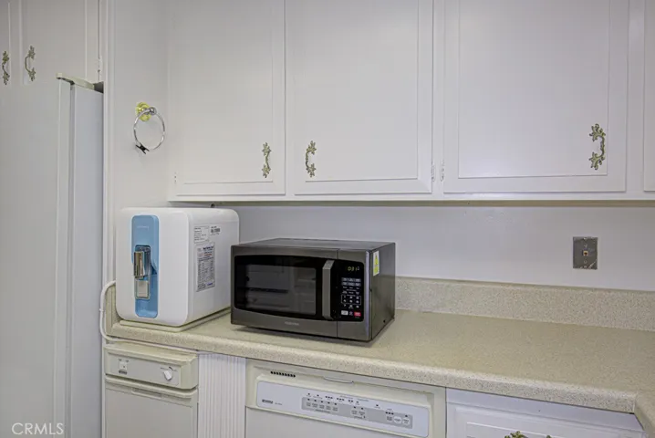Cabinets and counterspace in the kitchen.