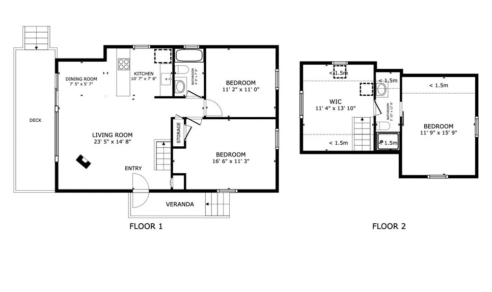 floor plan 1st & 2nd level