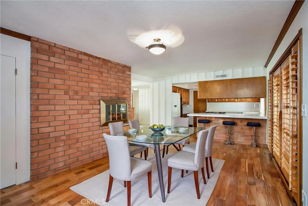 Dining room with virtual staging