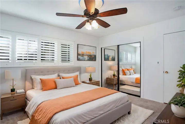 bedroom with virtual staging