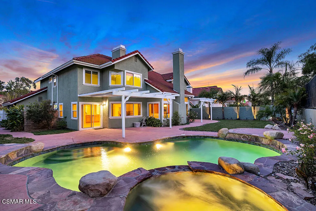 Sunset Back View