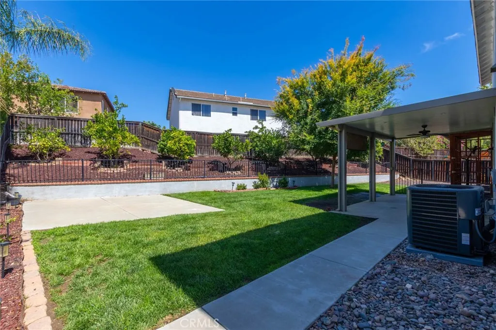 Beautiful Backyard with abundant fruit trees