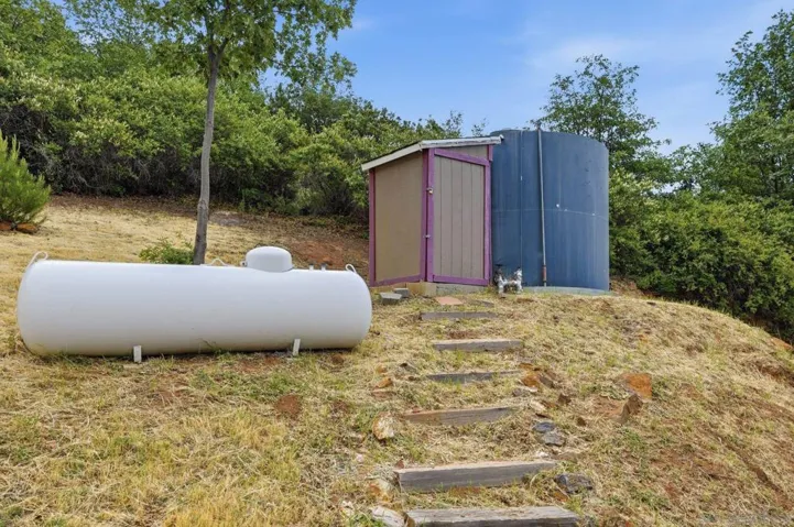 Private Well and Water Holding Tank