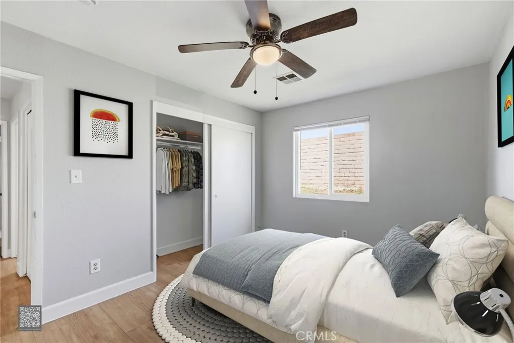 Digitally staged to show potential layout.