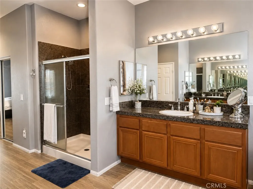 left side and shower master bedroom