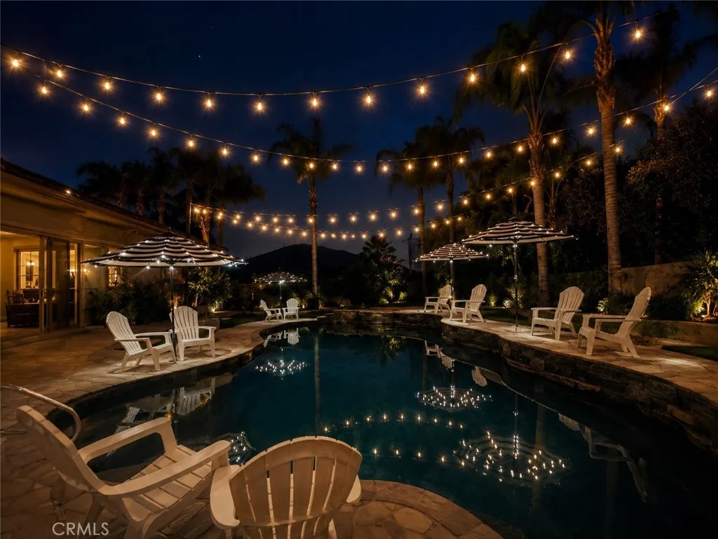 pool at night