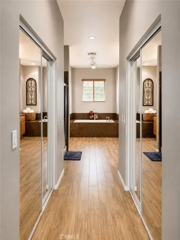hallway to master bedrooom bathrooms