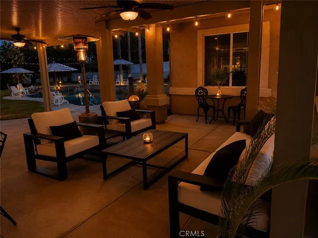 Lanai at night time