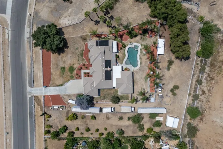 Just above the property
