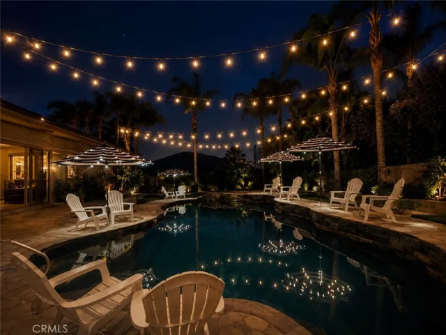 pool at night
