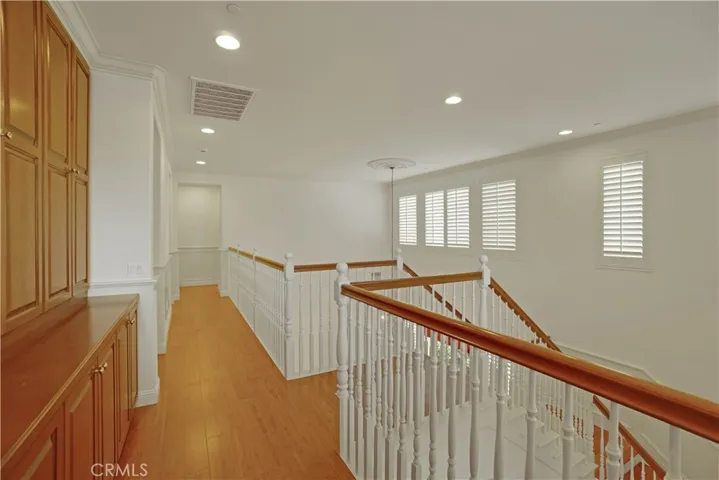 upstairs
