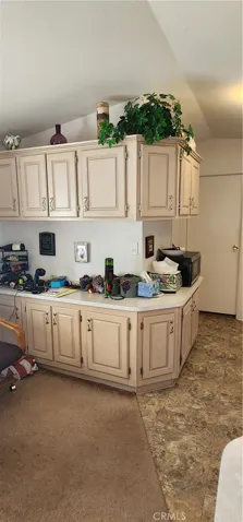 Kitchen has lots of storage