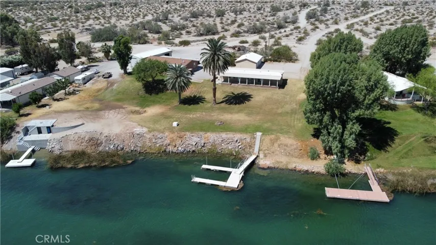 Aerial view of the lot