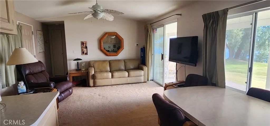 Living room and dining area