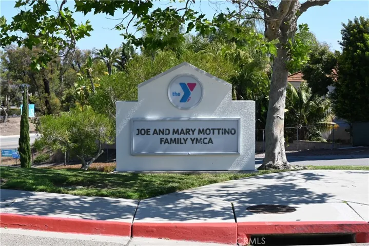 YMCA sign