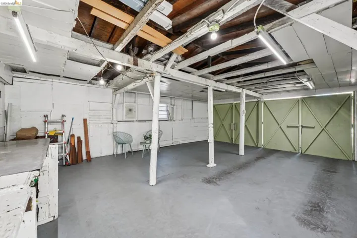 View of unfinished basement
