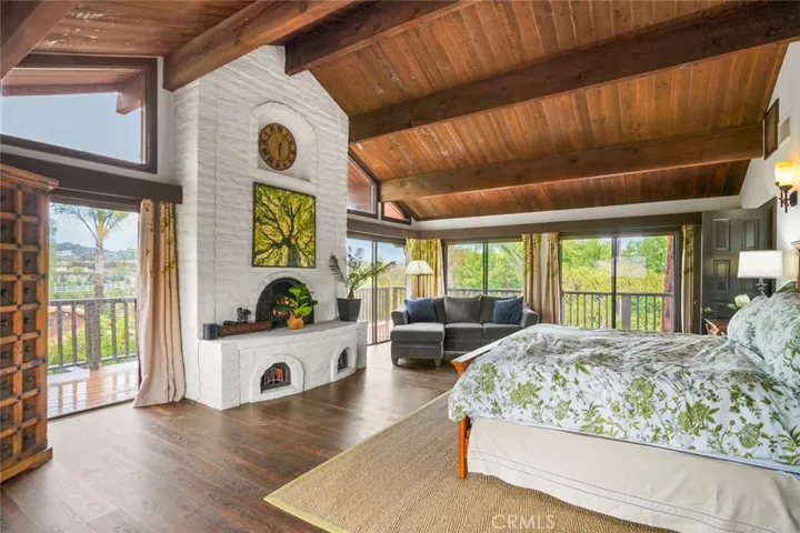 Main house - primary suite with sweeping views.