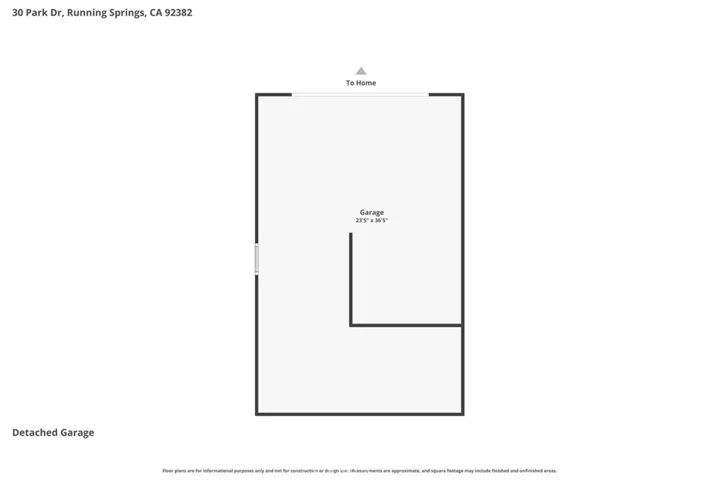 Floorplan For Detached Oversized Garage