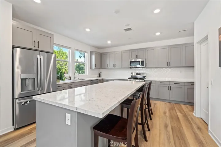 Kitchen with a large pantry