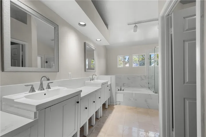 Master Bathroom with Dual Sinks