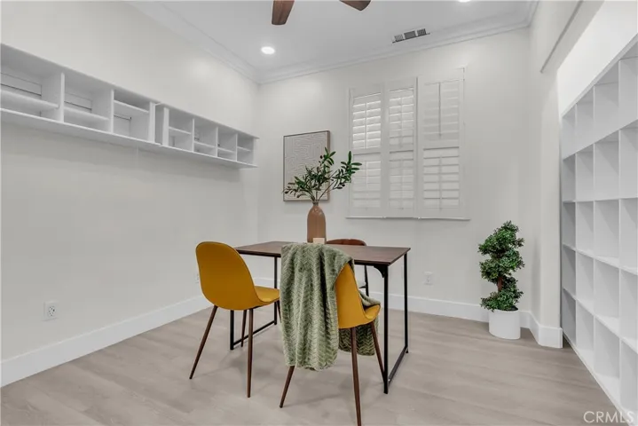 FIRST FLOOR OFFICE CAN BE CONVERTED TO ANOTHER BEDROOM, BUILT IN SHELVING
