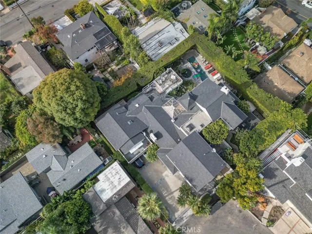 Direct overhead aerial view