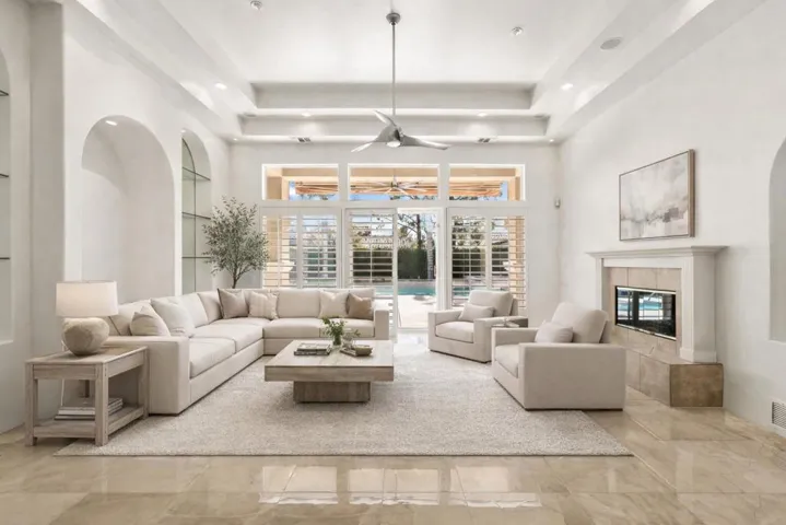 Elegant living room with modern touches