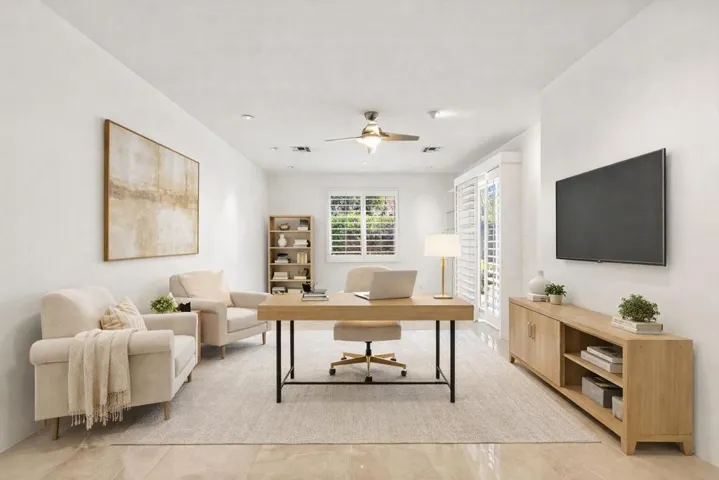 Bright and modern home office setup