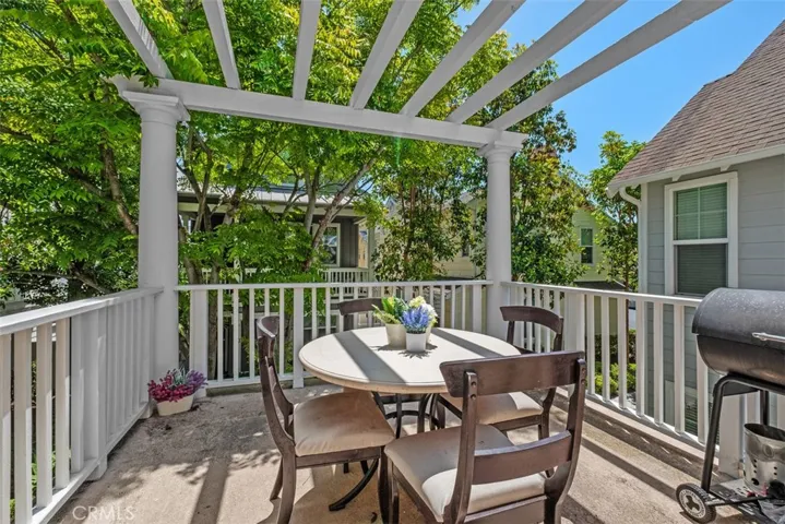 Private patio access from the living room