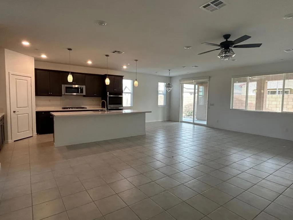kitchen toward island