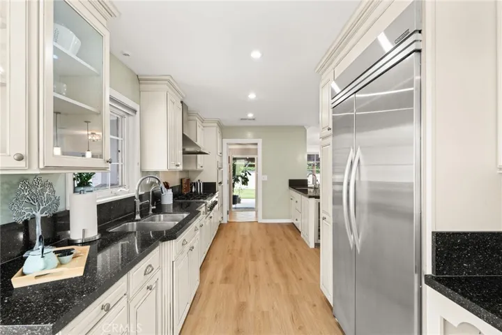 Built-in KitchenAid fridge