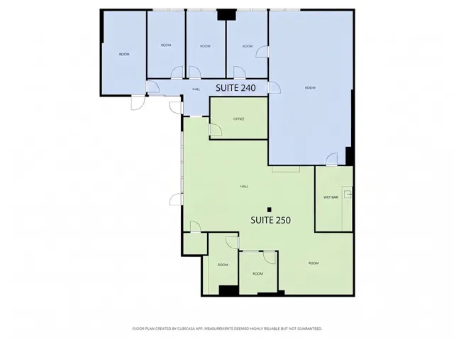 Suite 240 Shaded in Blue