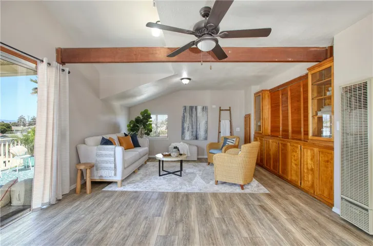 One bedroom unit living room