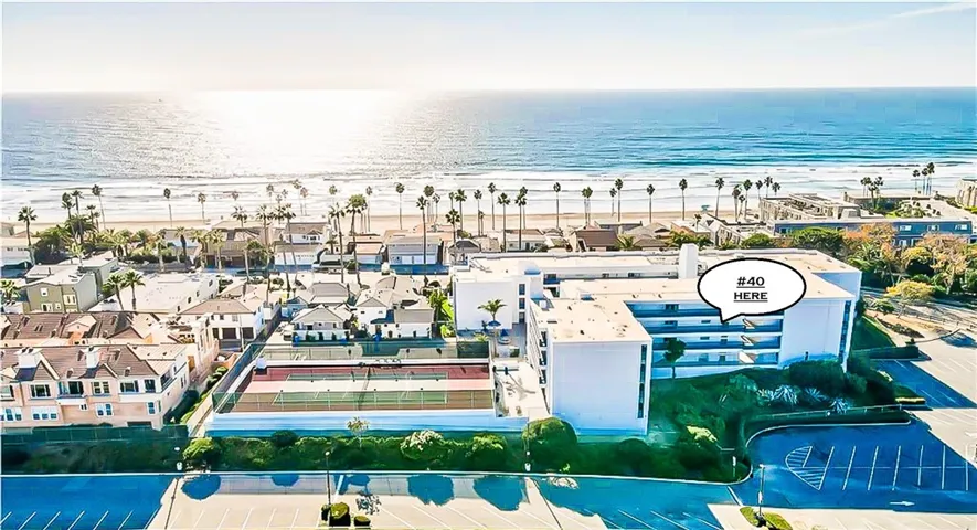 Less than a normal city block from the sand and surf