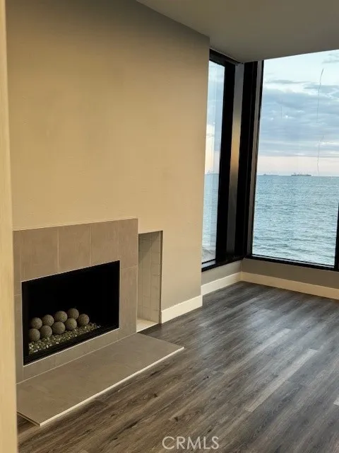Gas fireplace in living room
