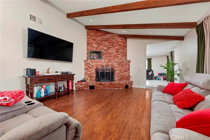 Formal living area with Fireplace