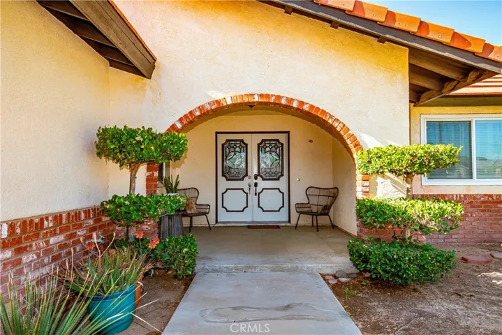 entrance of the home.