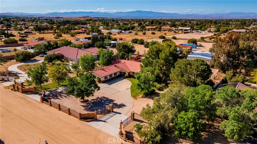 drone view of home