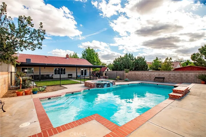 pool and spa view