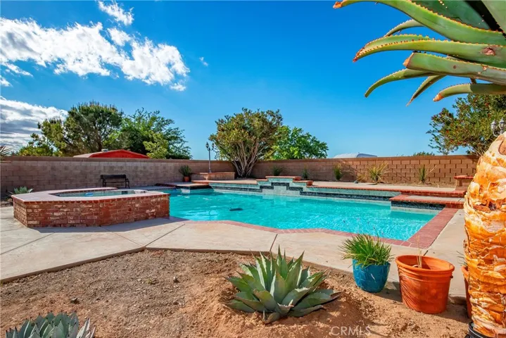 pool and spa area view