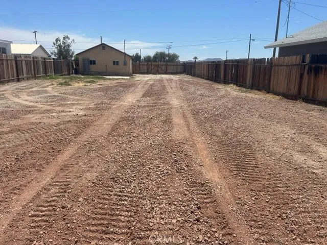 View facing west toward the street
