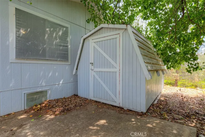 on side of house