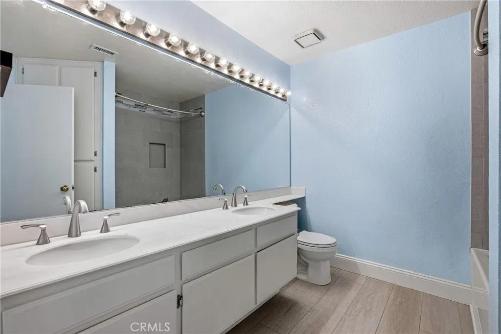 Primary Bathroom with Dual Vanity.